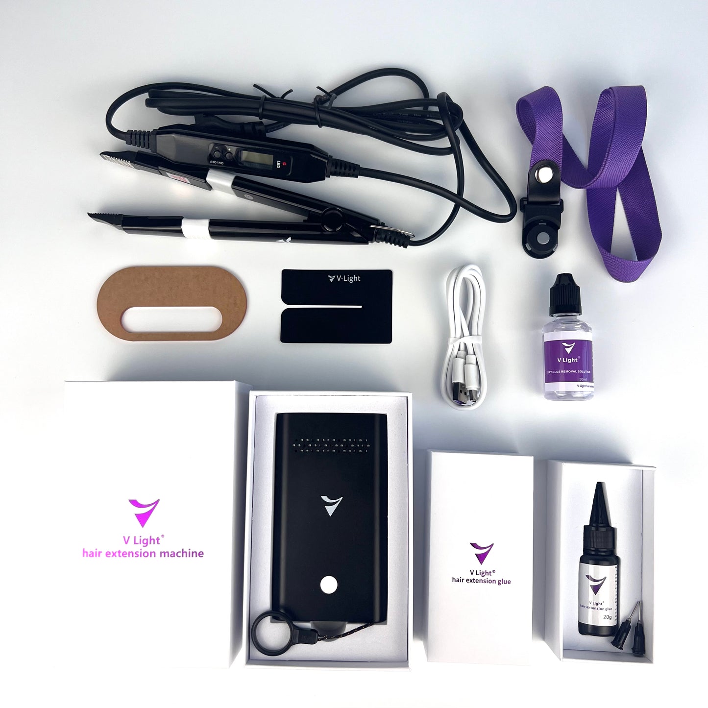 V Light Hair Extension Kit V Light Technology for Human Hair Extension CE