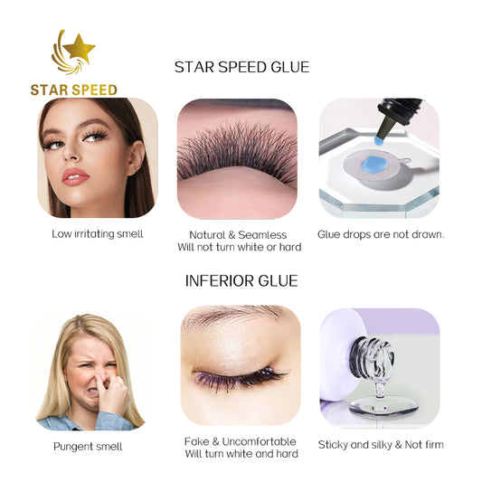 1S Professional Salon Use Blue Eyelash Glue Accept OEM ODM