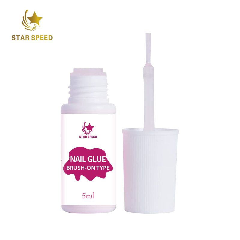 Press-On Nails with Clear Liquid Glue | Quick No-Mess Application | Non-Toxic & Non-Damaging | 14-Day Wear