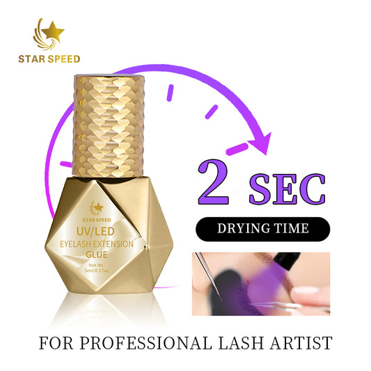 0.3s 0.5s Fast Dry UV/LED Lash Glue 5ML for Eyelash Extension