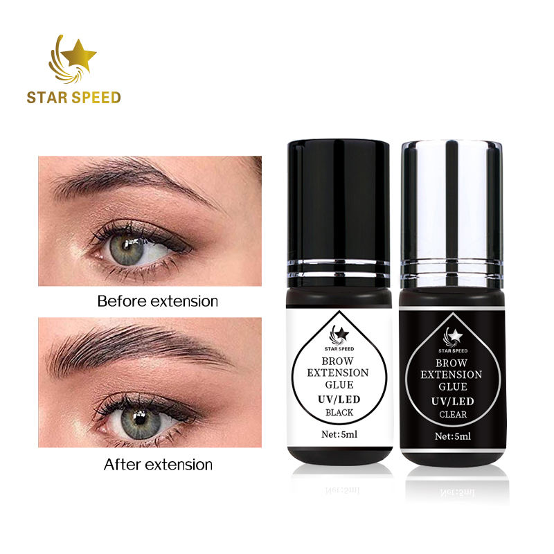 Brow Extension Glue Latex Free Private Label 5ML UV LED Brow Extension Glue