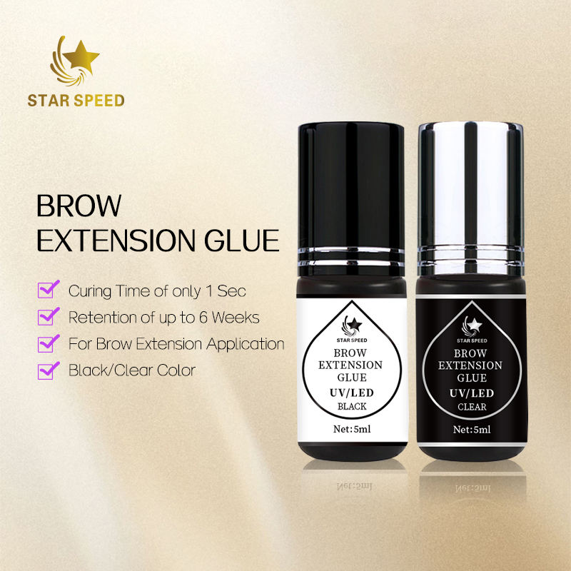 Brow Extension Glue Latex Free Private Label 5ML UV LED Brow Extension Glue