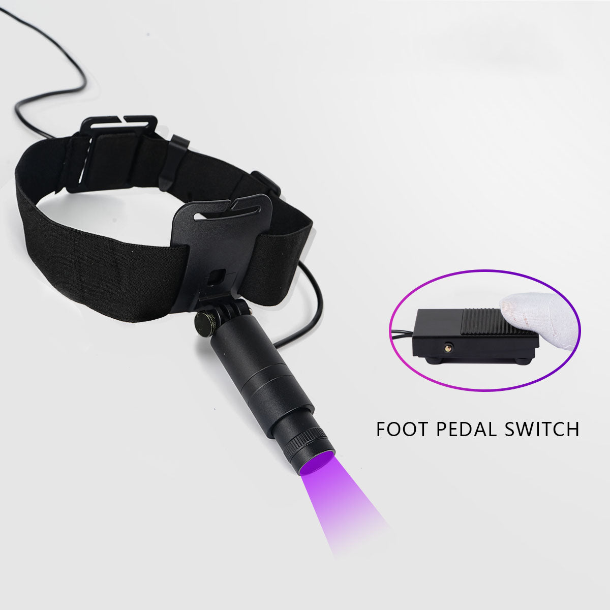 6W New Adjustable Portable Headlamp LED Light Adhesive Curing Fit All Head for Eyelash Extension