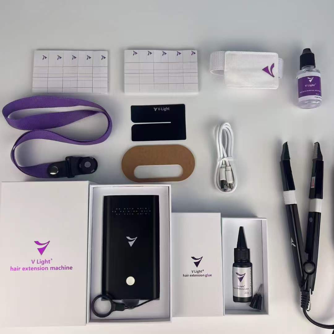 V Light Hair Extension Kit V Light Technology for Human Hair Extension CE