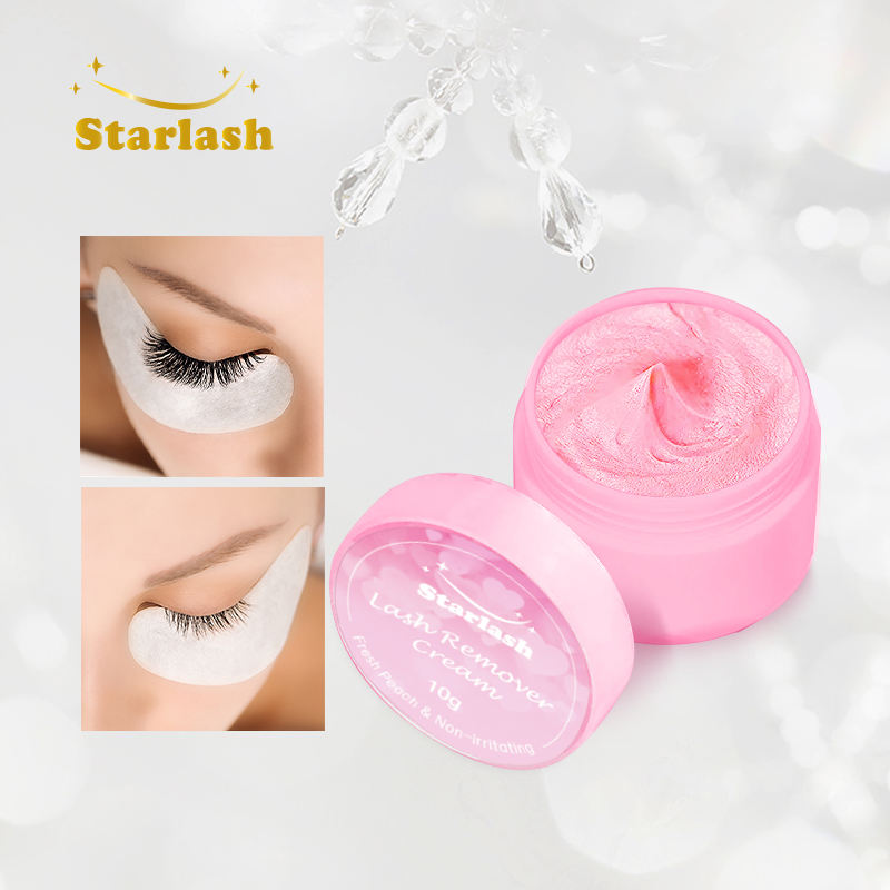 Strawberry Flavoured10g Remover Cream Jelly Lash Glue Remover Non-Irritating Eyelash Cleaner with Private Label