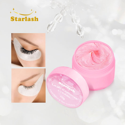 Strawberry Flavoured10g Remover Cream Jelly Lash Glue Remover Non-Irritating Eyelash Cleaner with Private Label