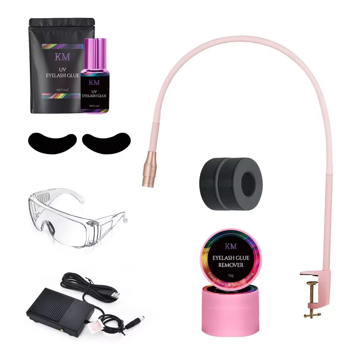 Photographic Lighting LED Foot Pedal Clip White LED Lamp for UV Eyelash Extension