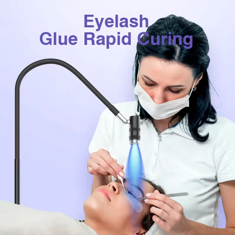 405nm UV LED Eyelash Lamp for Curing LED Lash Glue Desk LED Lamp with UV Light