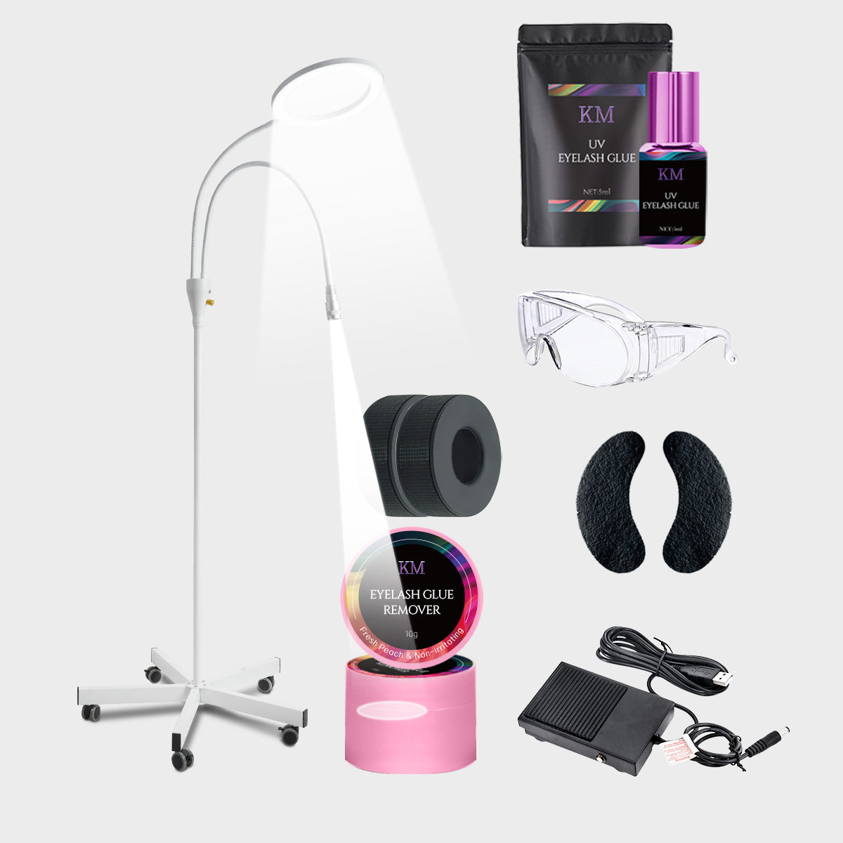 The New 2-in-1 High Value UV Eyelash Extension Kit