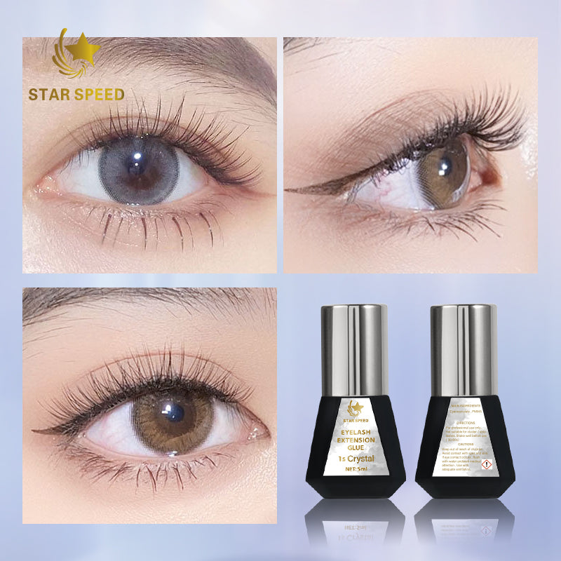 1S Fast Cure Non Irritation Clear Eyelash Extension Glue 5ML