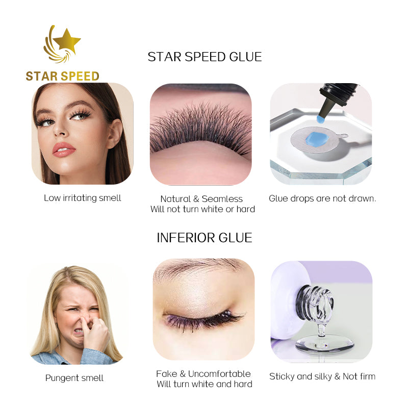 1S Professional Salon Use Blue Eyelash Glue Accept OEM ODM