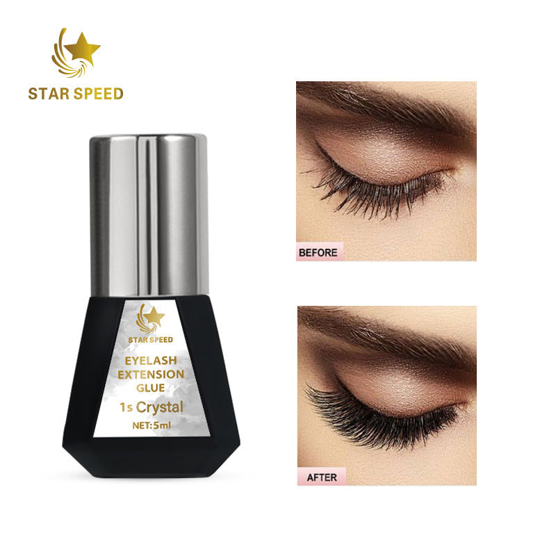 1S Fast Cure Non Irritation Clear Eyelash Extension Glue 5ML