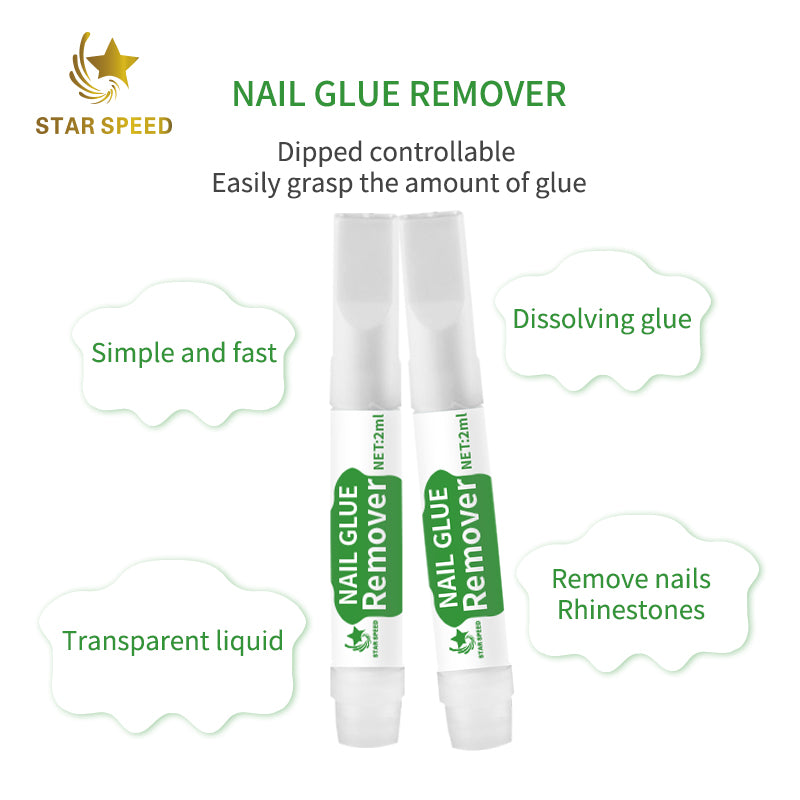 Nail Glue remover debonder for press on nails fast removal of false nail no hurt to fingernails 2ml odorless liquid